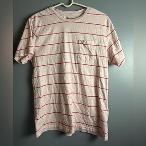 Levi's Strauss Classic Pocket Tee Shirt Pink/Pink Stripe Mens Sz M 19" PTP